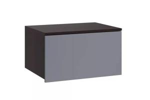 Прага Шкаф навесной малый Венге/Графит софт