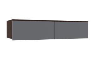 Прага Шкаф навесной Венге/Графит софт