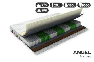 Матрас 120 х 200 см ANGEL двухсторонний анатомический (независимый пружинный блок МультиПокет 500 шт/м²)