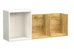 Лего Полка навесная-1 Дуб бунрати/Белый