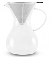 GIPFEL POUR OVER 7226 Кофейник с фильтром 1 л нерж. сталь