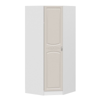 Венеция ШКУ Шкаф угловой Белый/Глянец жемчуг