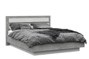 Денвер КР 04 Кровать 140х200 с ортопед. основанием Белый/Ателье светлый