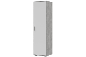 Пенал Денвер закрытый ПН-01 (Ателье светлое/Белый)