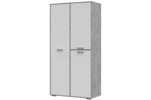 Денвер ШК 01 Шкаф (Белый/Ателье светлое)