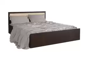 Фиеста Кровать 160 с ДСП настилом Дуб Белёный/Венге