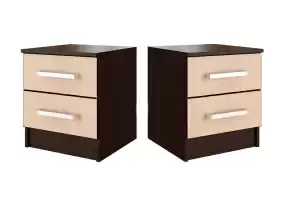Фиеста Тумба прикроватная 2 шт Дуб Белёный/Венге