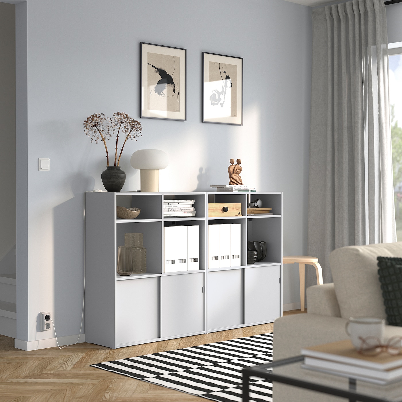 SPIKSMED IKEA 295.352.90 Книжный шкаф 155х32х96 см серый