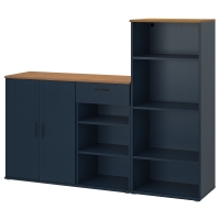 SKRUVBY IKEA 895.613.37 Стенка 180x140 см чёрно-синий