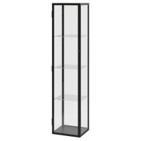 BLALIDEN / STRIMSAV IKEA 895.229.25 Шкаф стеклянный с подсветкой Чёрный