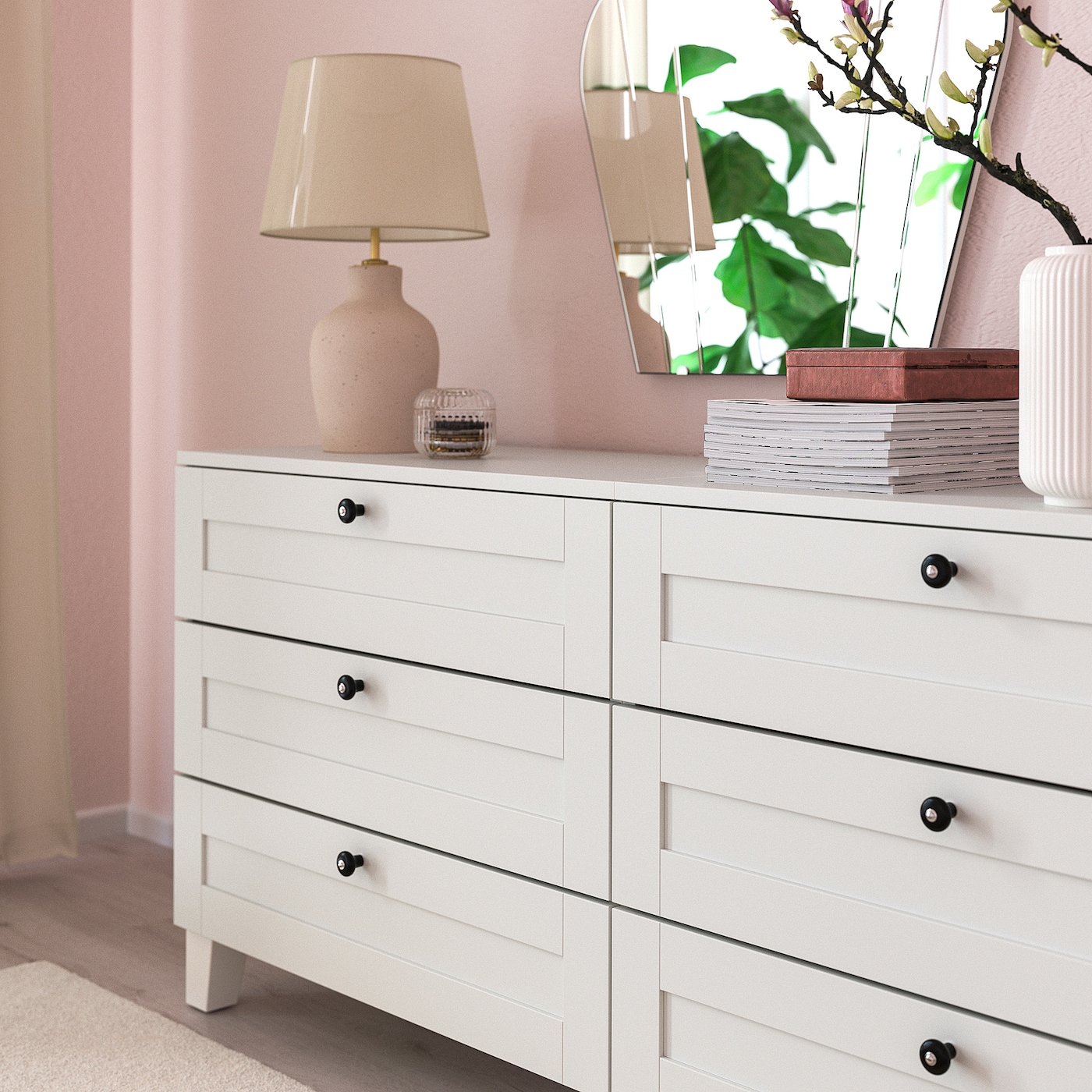 KLINGSTORP Galka, czarny/chrom, 30 mm