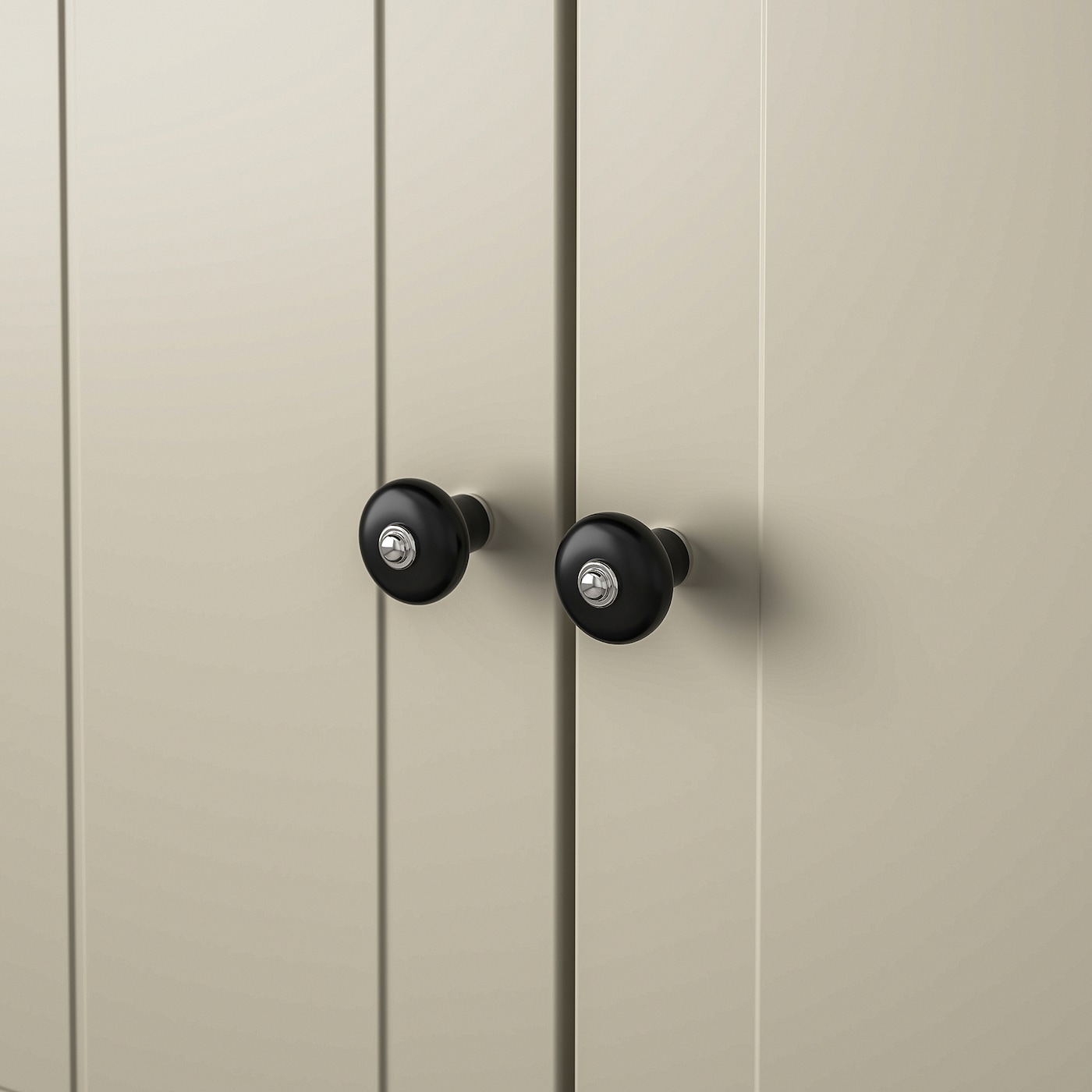 KLINGSTORP Galka, czarny/chrom, 30 mm