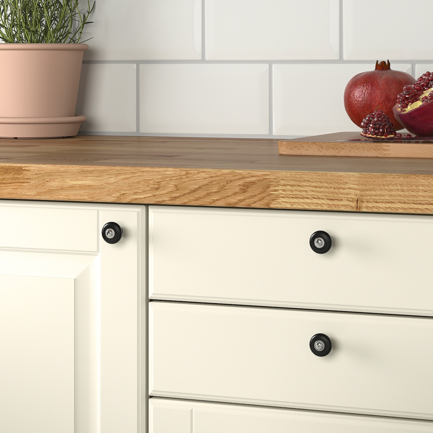 KLINGSTORP Galka, czarny/chrom, 23 mm