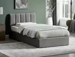 Montreal Velvet Кровать 90х200 с подъемным механизмом Серый 192 Signal
