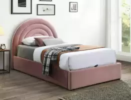 Polly Velvet Кровать 120х200 с подъемным механизмом Signal античный розовый