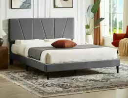 Savana Velvet Кровать 120 с ортопед. основанием Signal серый
