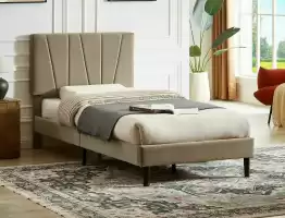 Savana Velvet Кровать 90 с ортопед. основанием Signal бежевый