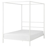 VITARNA IKEA 095.561.27 Кровать с балдахином 140x200 см белый/Лурой