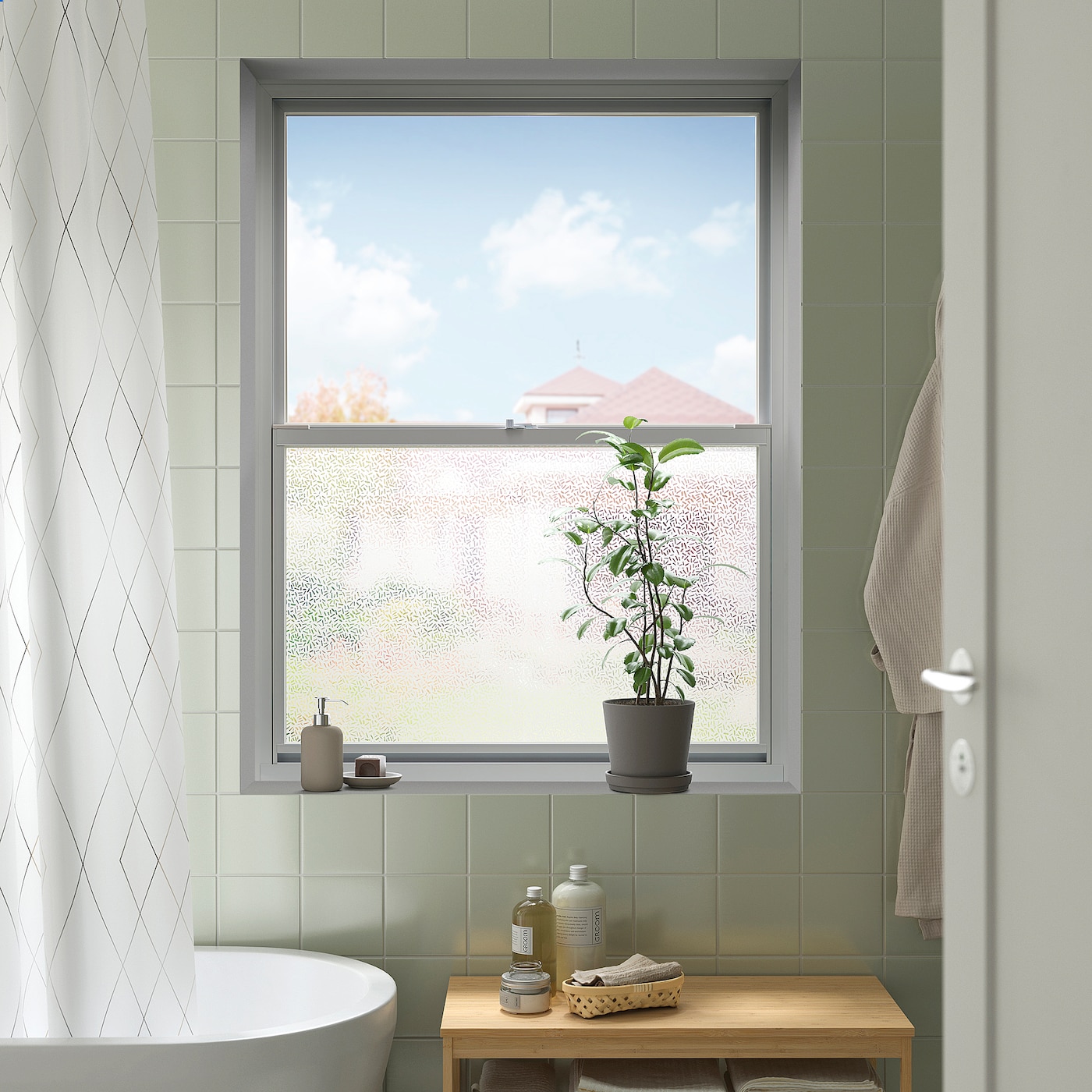 PUCKELFLY Folia na okno, wzor, 50x150 cm