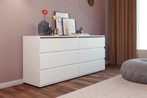 Somero 467.05 Комод 6 ящиков 1600 Белый