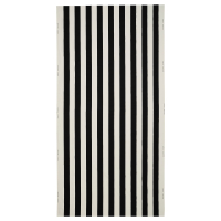 VARGTOREL Tkanina przycięta, czarny/biały, 150x300 cm