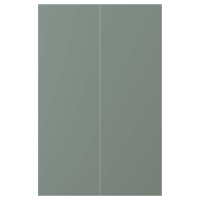 NICKEBO Drz sza nar 2 szt, Matowy szarozielony, 25x80 cm