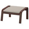 POANG IKEA 092.446.83 Подставка для ног коричневый/бежевый