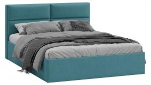 Глосс Кровать 160х200 с подъёмным механизмом Микровелюр Wellmart Indigo