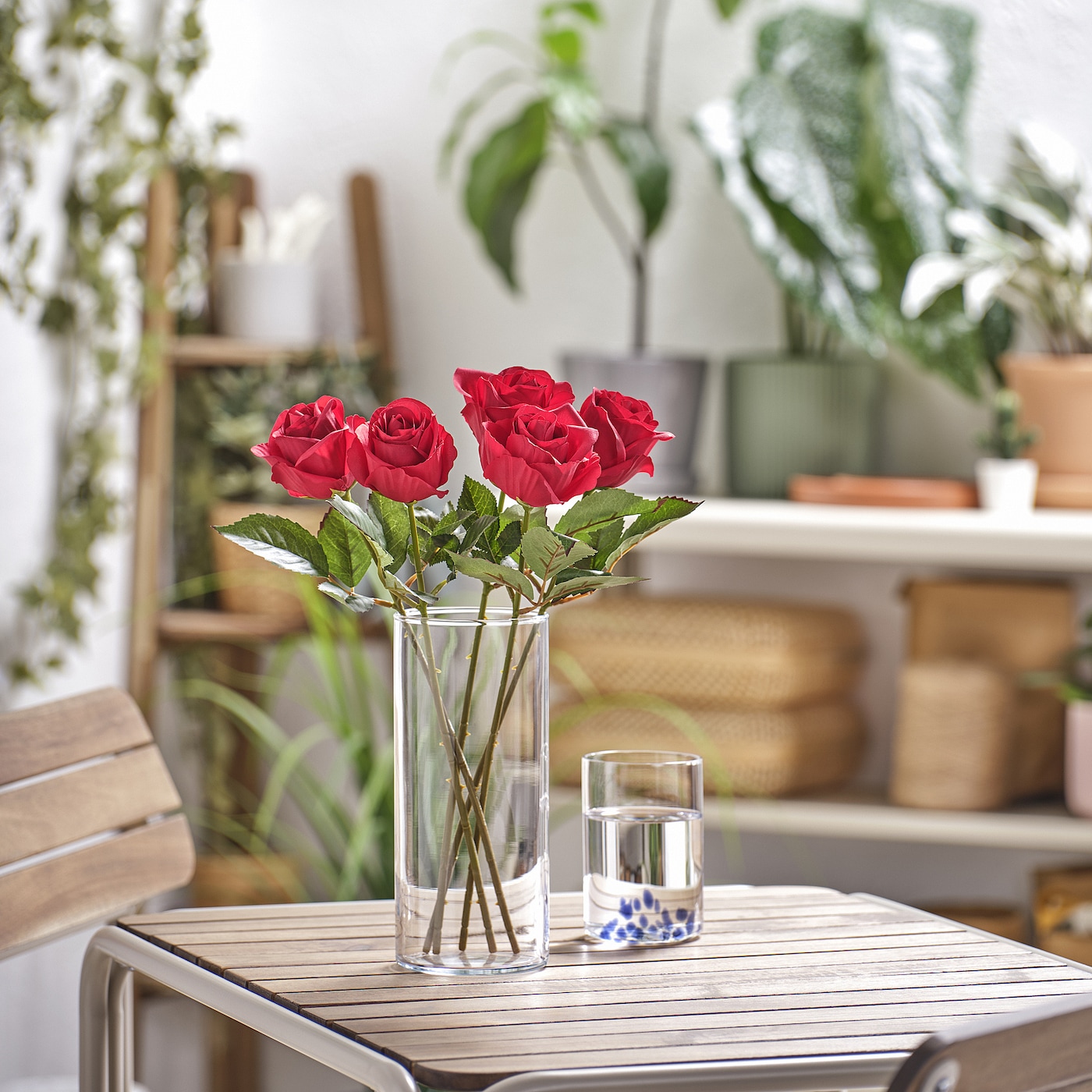 SMYCKA IKEA 905.871.81 Роза Искусственный цветок розово-красный