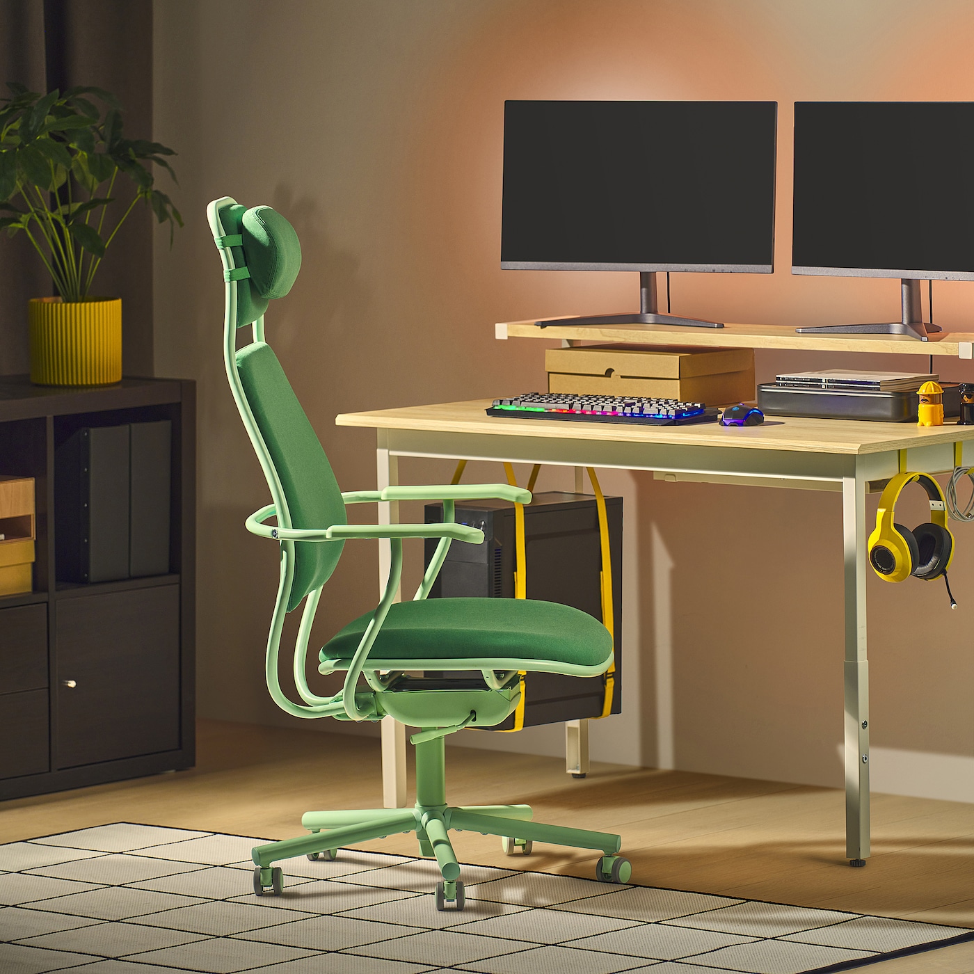 Купить LOPARBANA IKEA 305.863.25 Кресло игровое Виссле зеленый