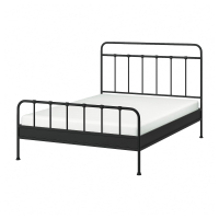 STJARNO IKEA Кровать 160x200 см с реечным основанием антрацит