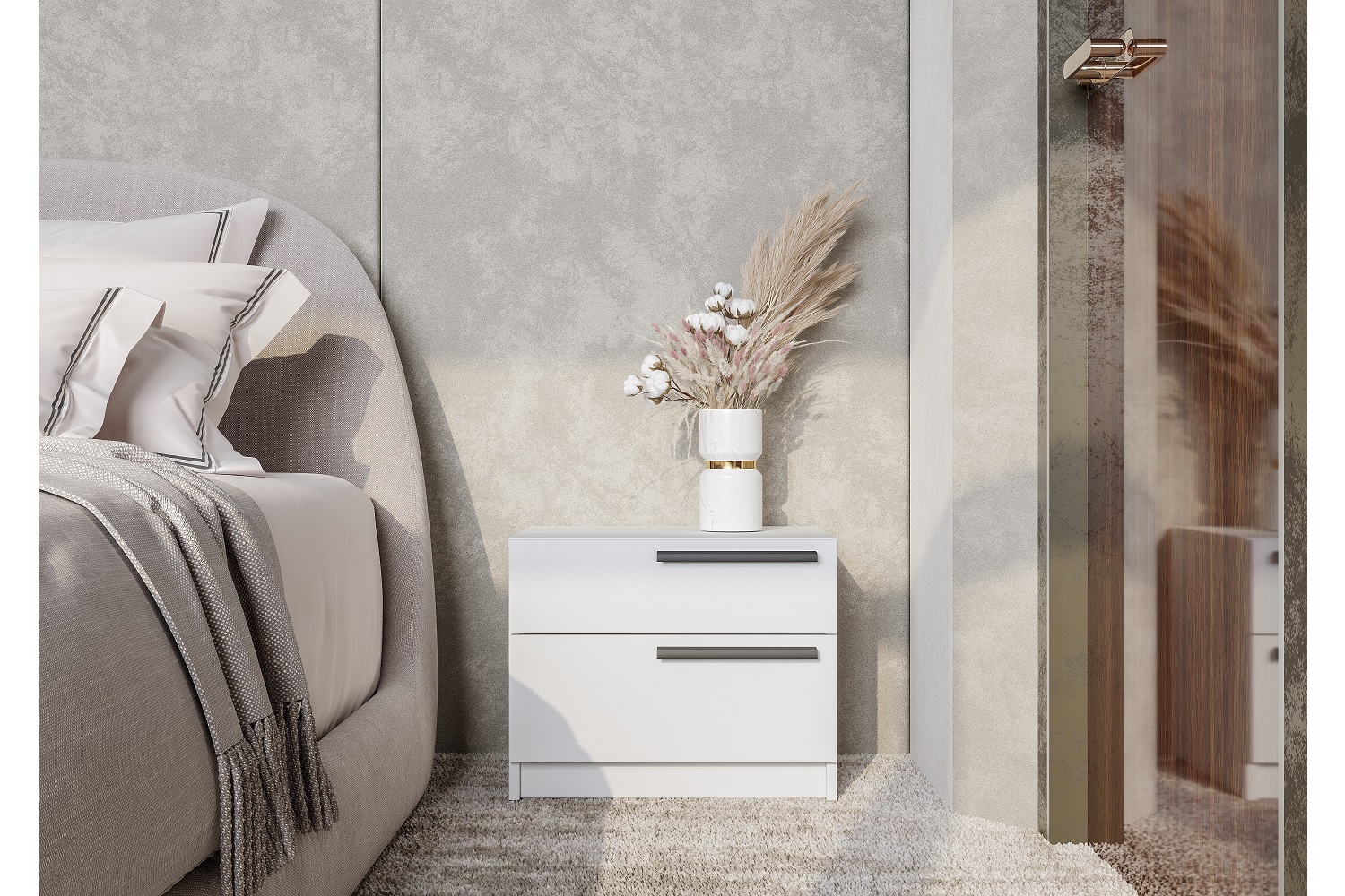 Айрон ТБ-12 Айрон Тумба прикроватная Белый