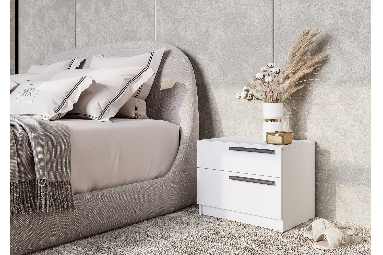 Айрон ТБ-12 Айрон Тумба прикроватная Белый