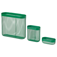 SKADIS IKEA 405.974.70 Корзина для хранения 3 шт. металл зеленый 