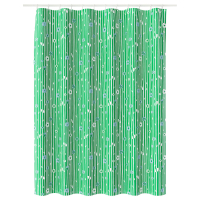 BOLLBUDDLEJA Zasłona prysznicowa, zielony/wzór kwiatowy, 180x200 cm