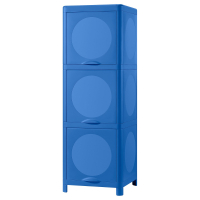 IVOSJON IKEA 906.098.71 Шкаф напольный для ванной комнаты 33x34x99 см синий
