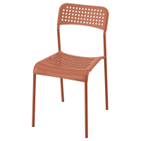 306.054.23 IKEA 606.054.26 Стул пластик/металл оранжевый