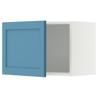 METOD Szafka ścienna, biały/Lerhyttan niebieski, 60x40 cm