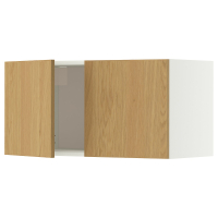 METOD Szafka śc/2 drzwi, biały/Sinarp okl dęb, 80x40 cm