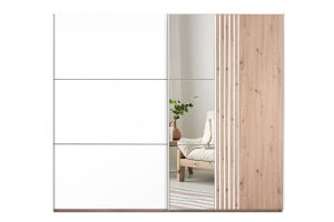 Sintra 250 Шкаф-купе Дуб вотан/Белый/Зеркало (Польша)