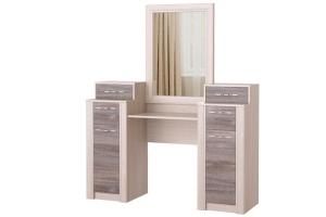 Октава Стол косметический с ЗР Ясень анкор светлый/Клабхаус серый