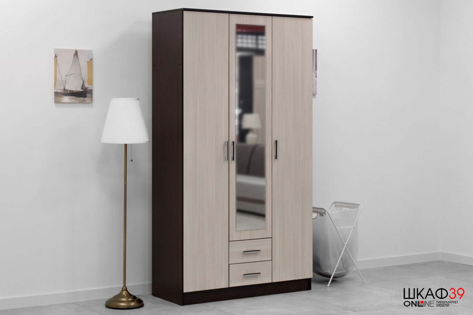 Трио Шкаф 3-х ств. Венге/Лоредо