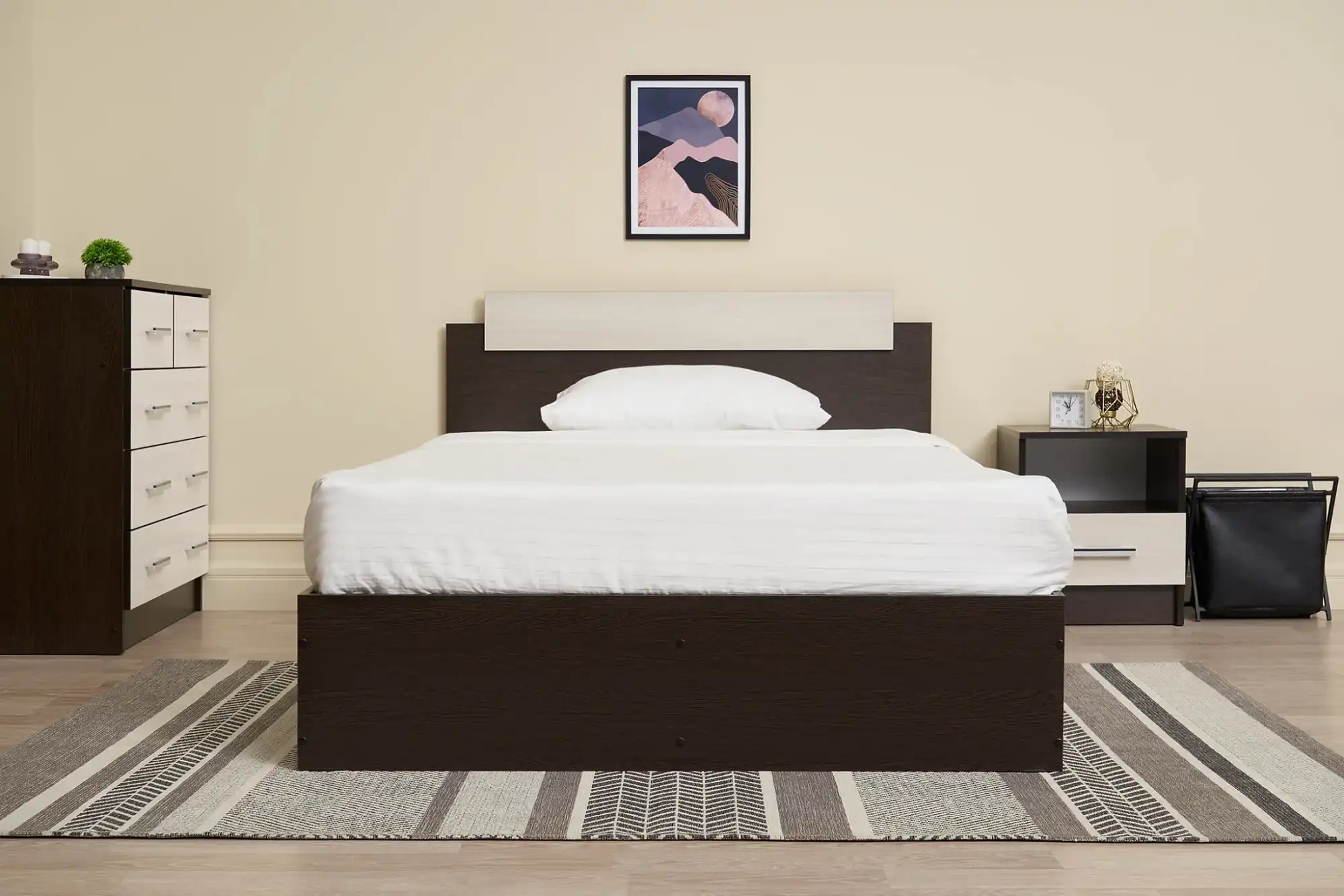 Эко Кровать 120 с ДСП настилом Венге/лоредо