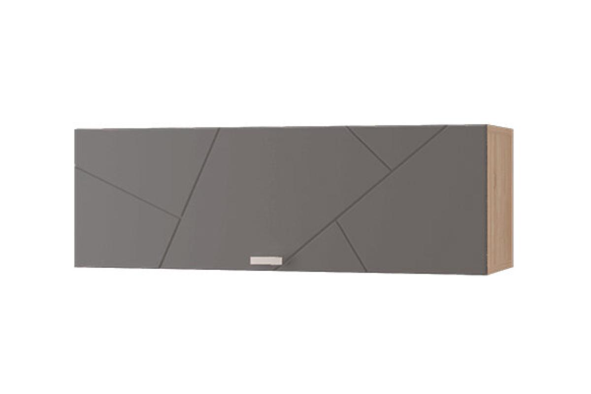 Скайлайн Шкаф настенный (900) горизонтальный Дуб сонома/Графит