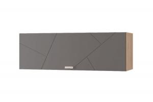 Скайлайн Шкаф настенный (900) горизонтальный Дуб сонома/Графит