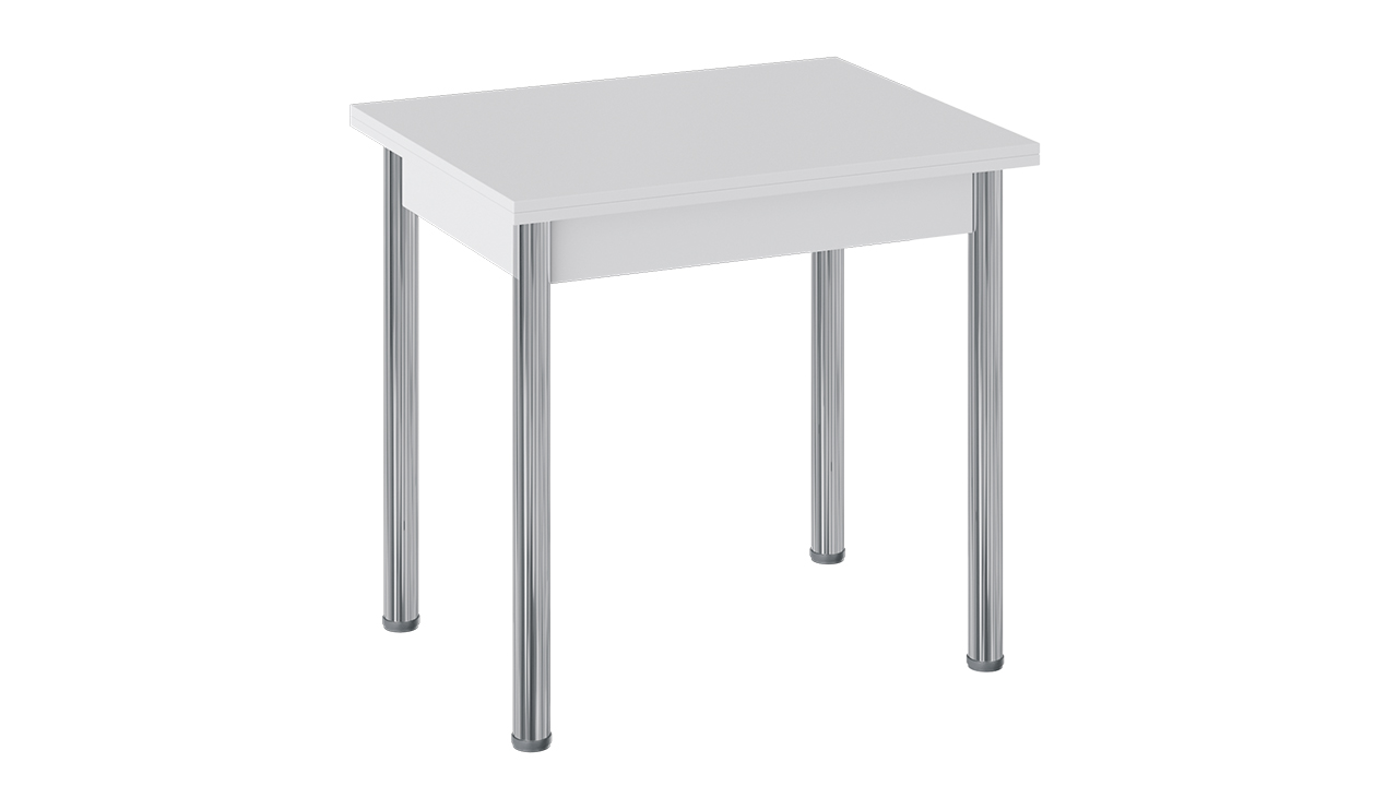 Родос Тип 2 Стол Раскладной Хром/муар Белый