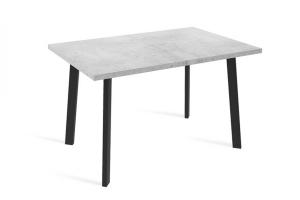 Hagen(Angel) 120 Стол обеденный Бетон светлый/Чёрный 1200х800(+400) 