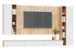 Сканди Стенка 2 Дуб бунратти/Белый бланш