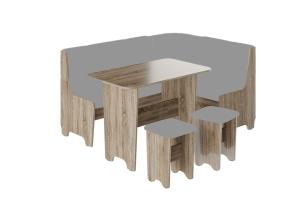 Техас Каркас кухонного уголка Тип 1 (Дуб Сонома трюфель) без мягких элементов