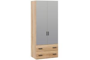 Шкаф для одежды с ящиками и зеркальными дверями «Рико»